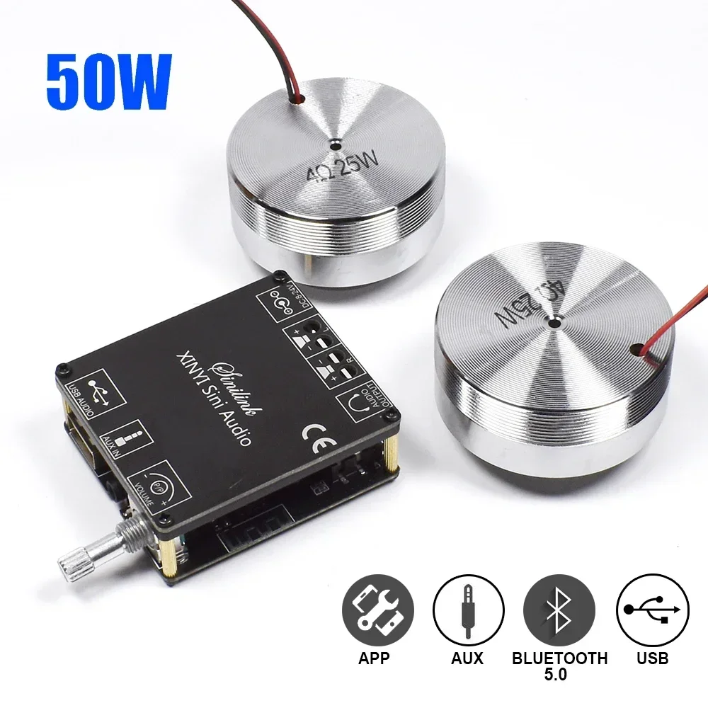 Audio Home Cinema - 2*25W Taşınabilir Stereo Titreşim Hoparlör Ses
