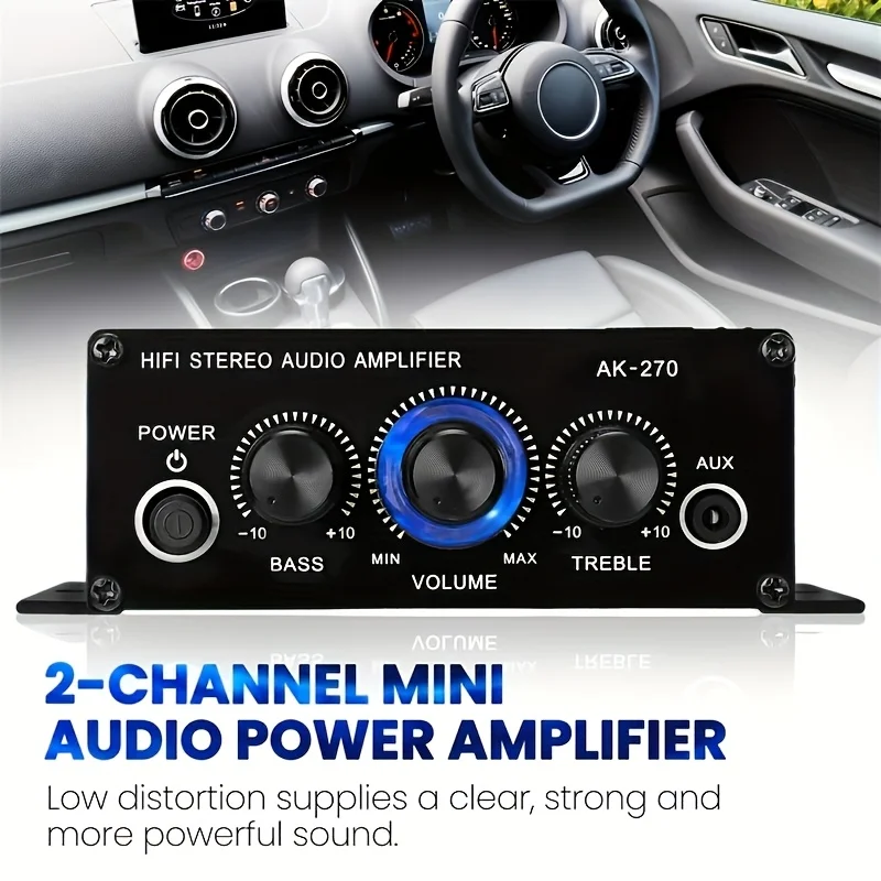 AK-270 400W Mini Güç Amplifika - Audio Home Cinema incelemesi ve fiyatı